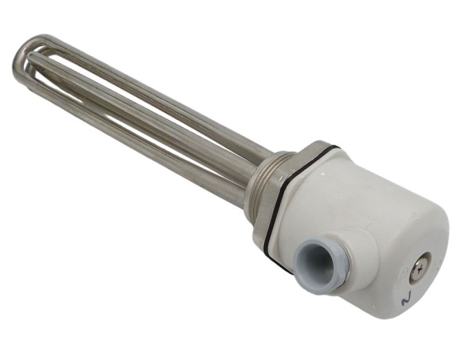 Topné teleso 2 kW s chrómovým povrchom a závitom G 6/4"