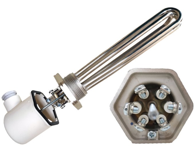 Topenie teleso 2,4 kW G6/4" pre elektrokotol a bojler