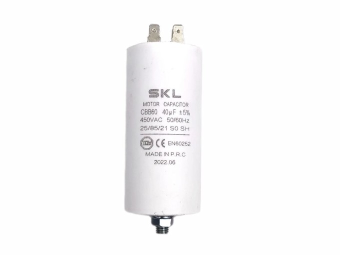 Rozbehový kondenzátor 40uF s konektory TC886DS
