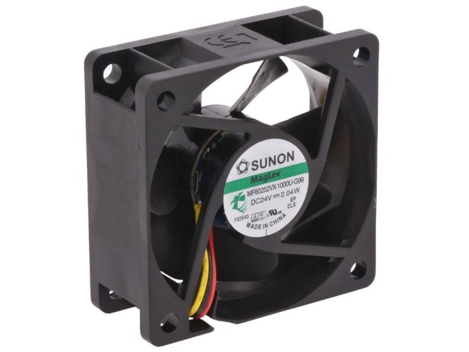 Ventilátor 60x60x25mm 24V Sunon MagLev MF60252VX-1000U-G99