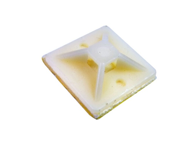 Samolepiaca príchytka sťahovacích pások 19x19mm pre pásky do 3,6mm