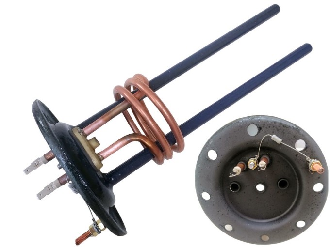 Smaltovaná príruba s topným telom EOV1 2000 W 8 otvorov