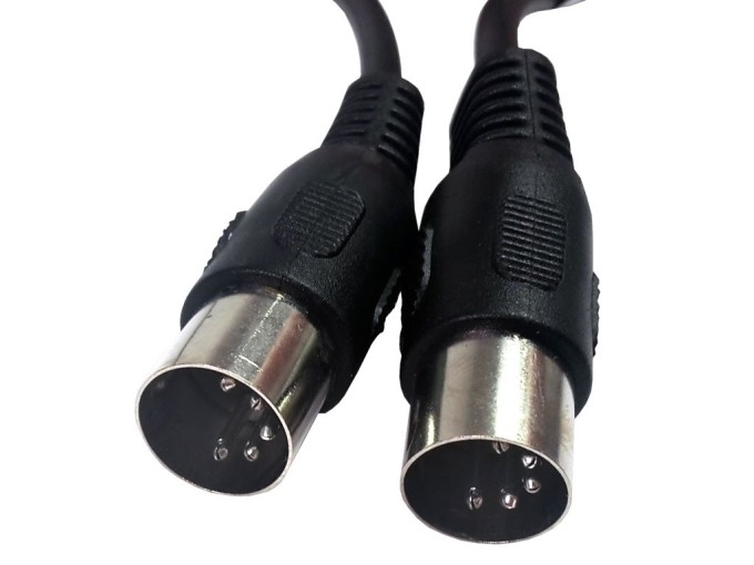 DIN 5 pin Prepojovací Kábel 2m CAGL20000BK20 Nedis