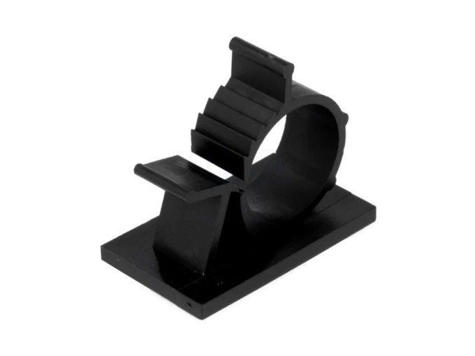 Samolepiaca príchytka pre káble priemer 16,5-20,1 mm, polyamid, čierna