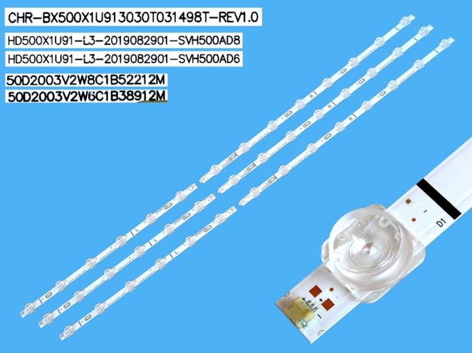 LED podsvit 914mm sada pre LCD TV Hisense - 3 kusy