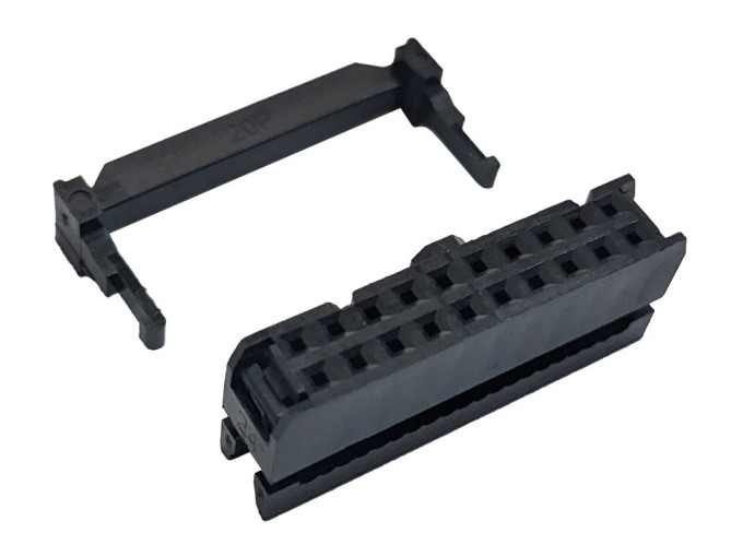 Pozlátená prerezávacia zásuvka 20 pin pre plochý kábel