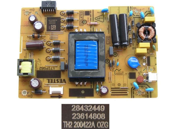 LCD modul zdroj 17IPS62 / SMPS napájací doska Vestel 23614808