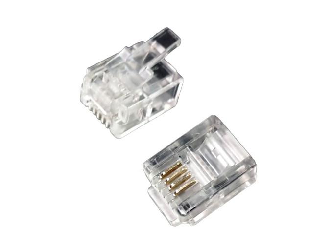 Modulárny konektor 6P4C (RJ11) pre telefónne káble