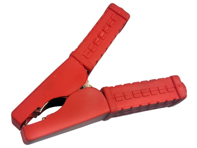 Krokosvorka Imax 100A pre autobatérie, izolovaná, červená