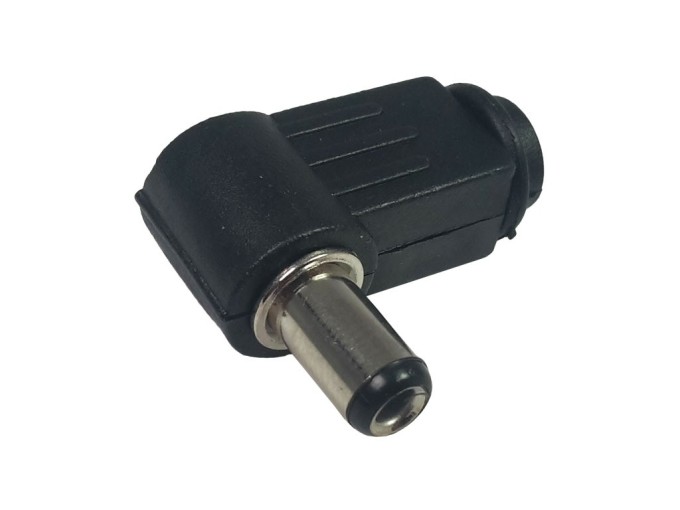Úhlový napájací konektor 5.5 x 2.5 x 9mm na kábel