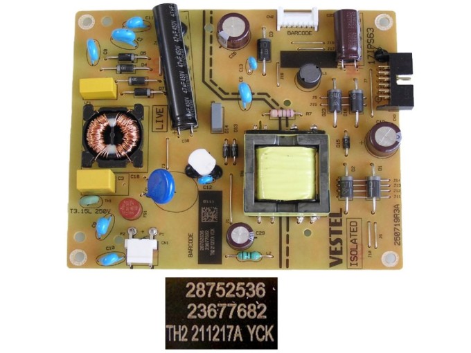 LCD zdrojová doska 17IPS63 / SMPS POWER BOARD Vestel 23677682