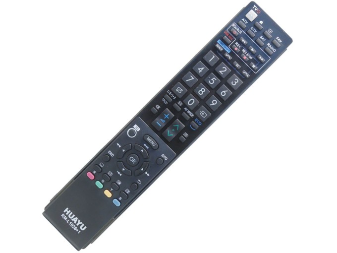 Univerzálny diaľkový ovládač RM-L1026+2 pre TV Sharp
