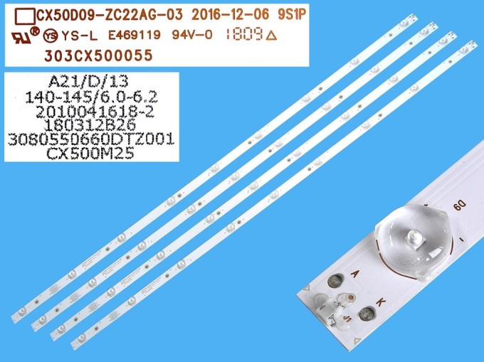 Sada LED podsvietenia 960mm pre LCD panely 50" - 4 kusy