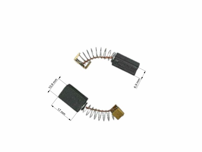Uhlíky do elektromotorov 6.9 x 10.9 x 17.0 mm, balenie 2 ks, 471089