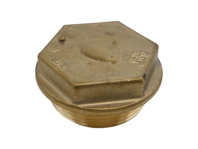 Mosadzná zátka závitová M48 pre elektrokotly