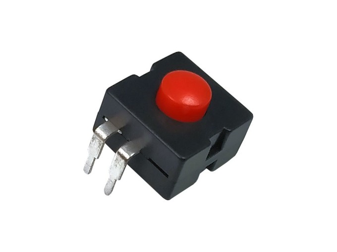 Mikrospínač KAN s aretáciou červený