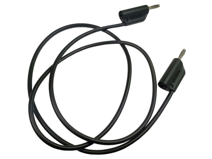 Měřící šňůra banánek 20A černá 1m