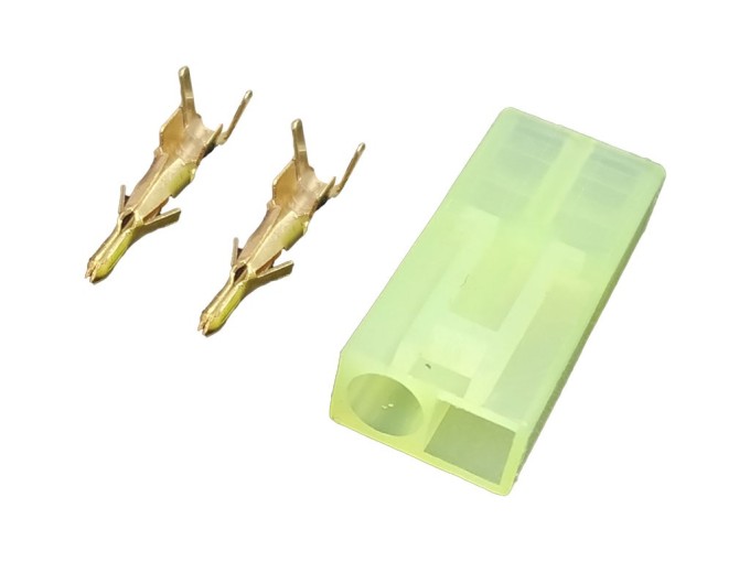 Napájací konektor Tamiya mini, samec, 2 piny, 4,5mm