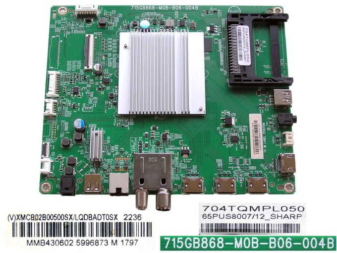 Základná doska Philips XMCB02B00500SX/LQDBADT0SX pre LCD LED TV