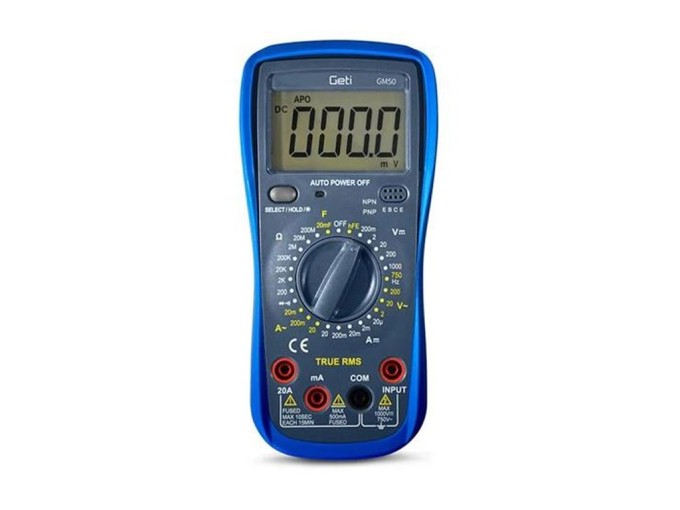 Multimeter GETI GM50C - Profesionálny merací prístroj