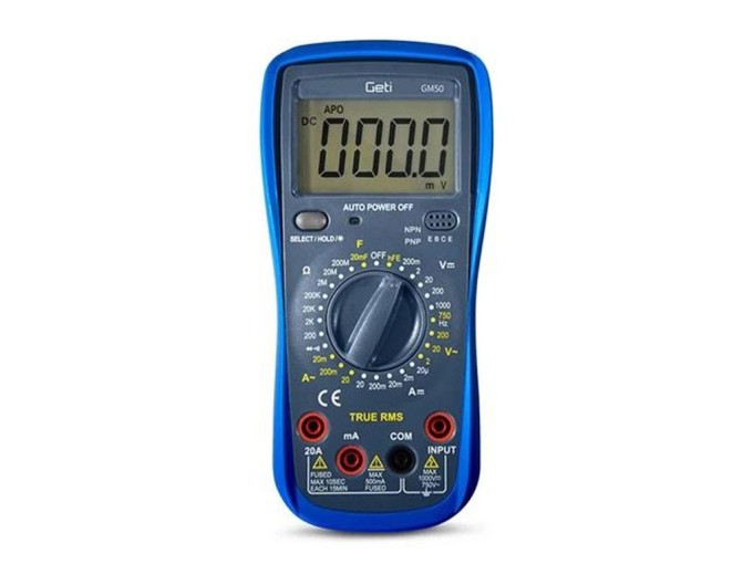 Multimetr GETI GM50G - merací prístroj