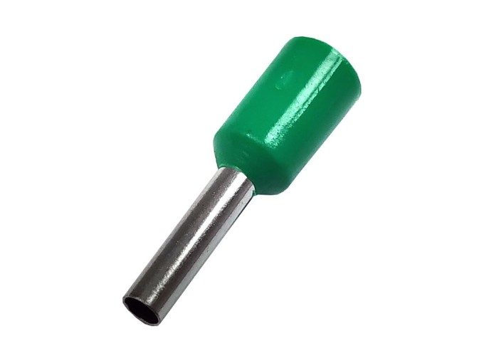 Izolovaná krimpovacia dutinka 1,5 mm² - zelená, balenie 10 ks