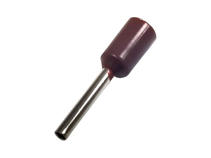 Izolovaná krimpovacia dutinka 0,5 mm² - hnedá, 10 ks