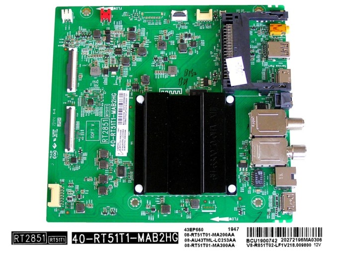 Základná doska LCD LED TCL 08-RT51T01-MA200AA / Main board 40-RT51T1-MAB2HG