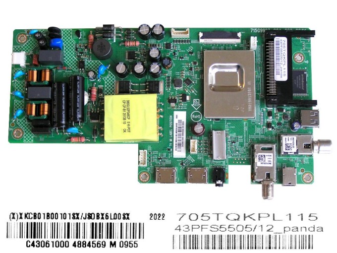 LCD LED modul základná doska 715G9993-C0A-002-004Y pre Philips 43PFS5505/12