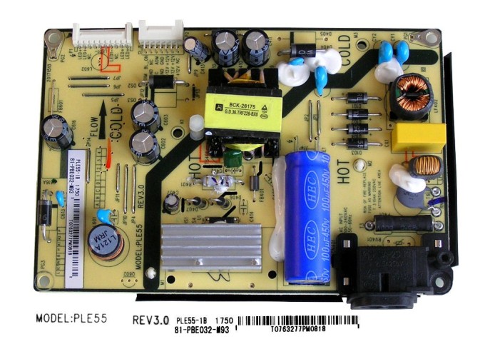 LCD modul zdroj Thomson 81-PBE032-M93 / SMPS napájací modul PLE55 Rev3.0