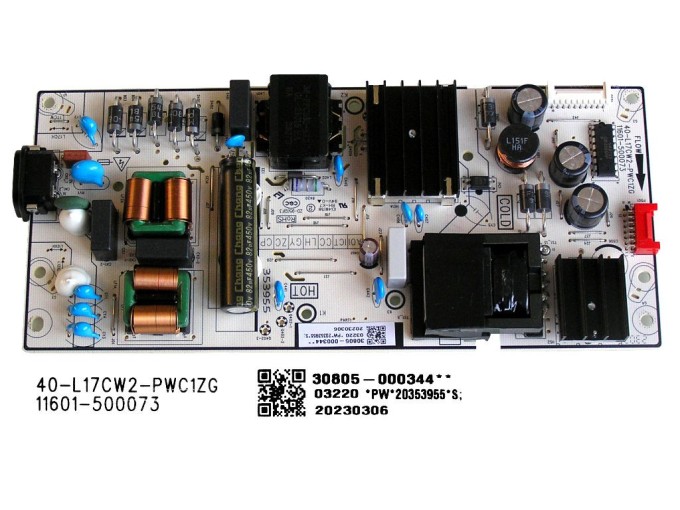 LCD modul zdroj TCL 30805-000344 - SMPS napájací doska 40-L17CW2-PWC1ZG