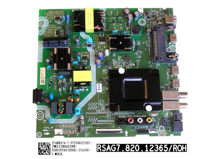 LCD modul základná doska Hisense 55A6BG - main board 55A53FEVS (0008)