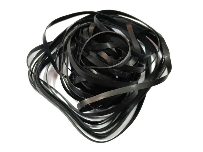 Remenová sada 50ks - ploché remeny 40-135mm, 3mm