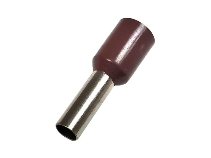 Izolovaná krimpovacia dutinka 4,0 mm² - hnedá, balenie 10 ks