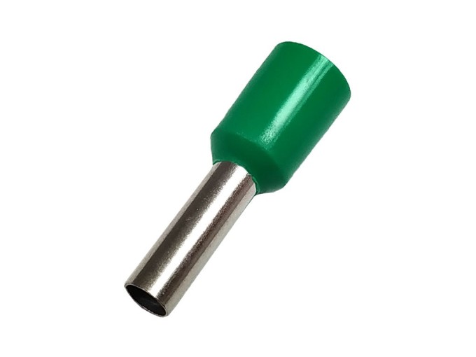 Izolovaná krimpovacia dutinka 2,5 mm² - zelená, balenie 10 ks