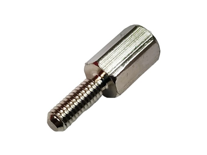 Kovový šesťhranný distančný stĺpik M3, dĺžka 8 mm