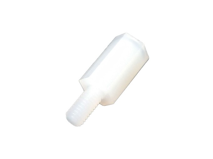 Plastový distančný stĺpik šesťhranný M3 - 10mm