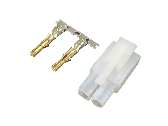 Napájací konektor Tamiya, samica, 2 piny, zlatený, 6,2mm