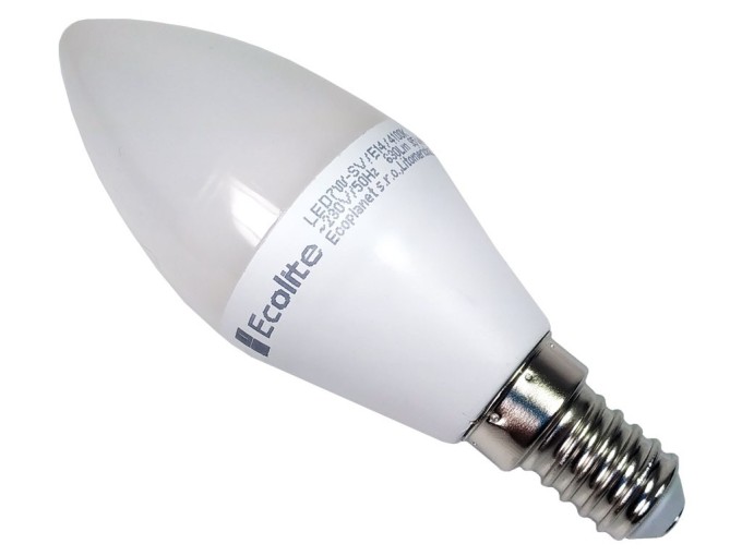 LED žiarovka Ecolite E14 7W 4100K 580lm