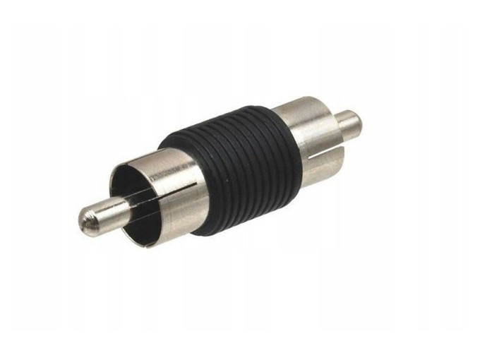 Plastová spojka CINCH RCA samec-samec