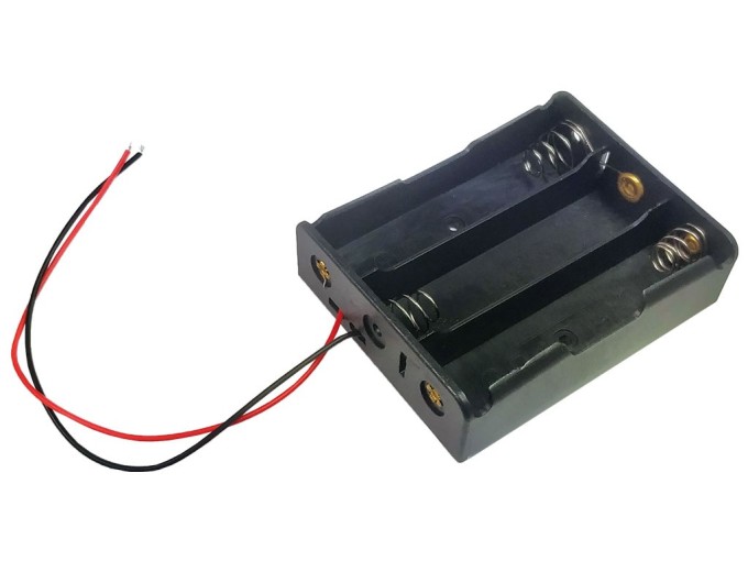 Puzdro na batérie 3x 18650 s vývodom vodiča