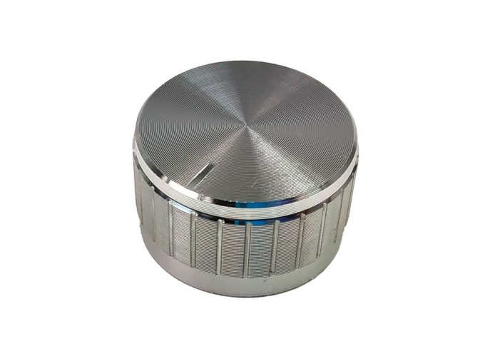 Hliníkový gombík na potenciometer 29mm s ukazovateľom polohy, oska 6mm