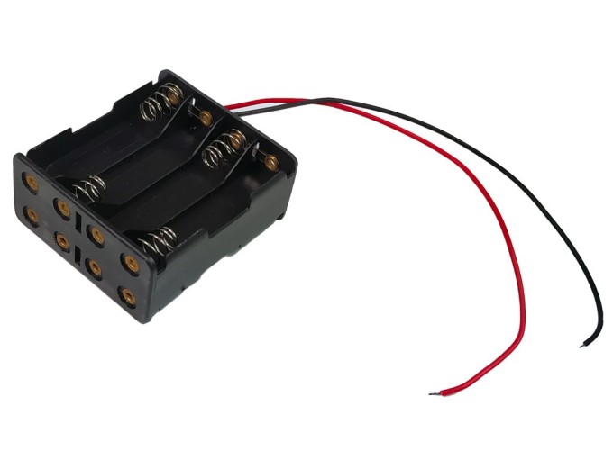 Puzdro na batérie 8x AAA so sériovým zapojením