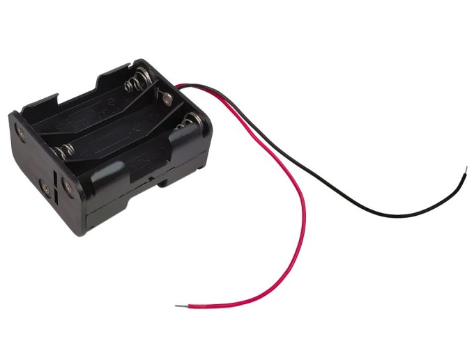 Puzdro na batérie 6x AA s vývodom a sériovým zapojením