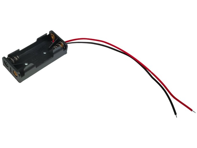 Puzdro na batérie 2x AAA s vývodom vodiča