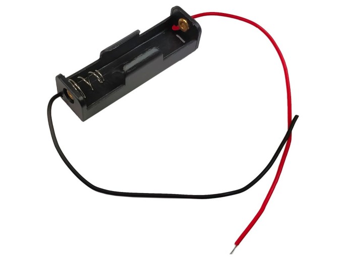 Puzdro na batérie 1x AA s vývodom vodiča