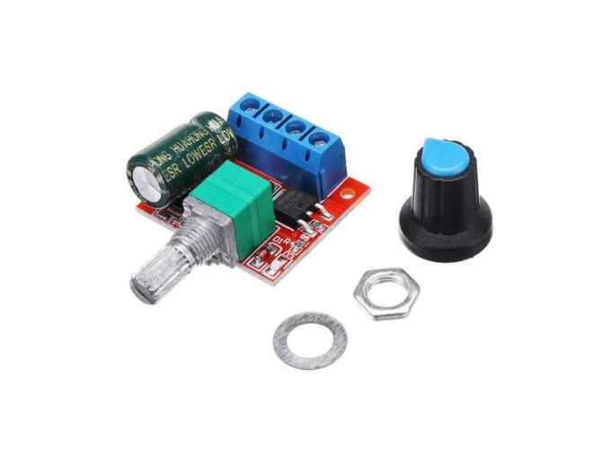 PWM regulátor otáčok pre stejnosmerné motory 5-35V 5A