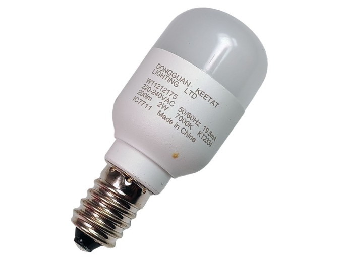 Žiarovka E14 do chladničky, studená biela, 2W