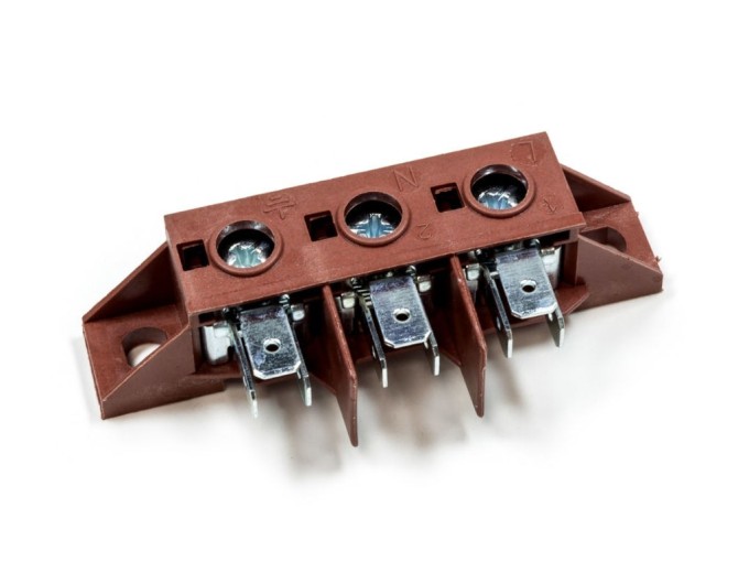 3-pólová svorkovnica pre sporáky a rúry
