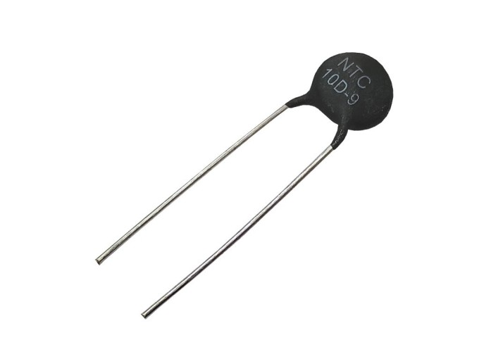NTC Termistor 10 Ohm, 2A, THT